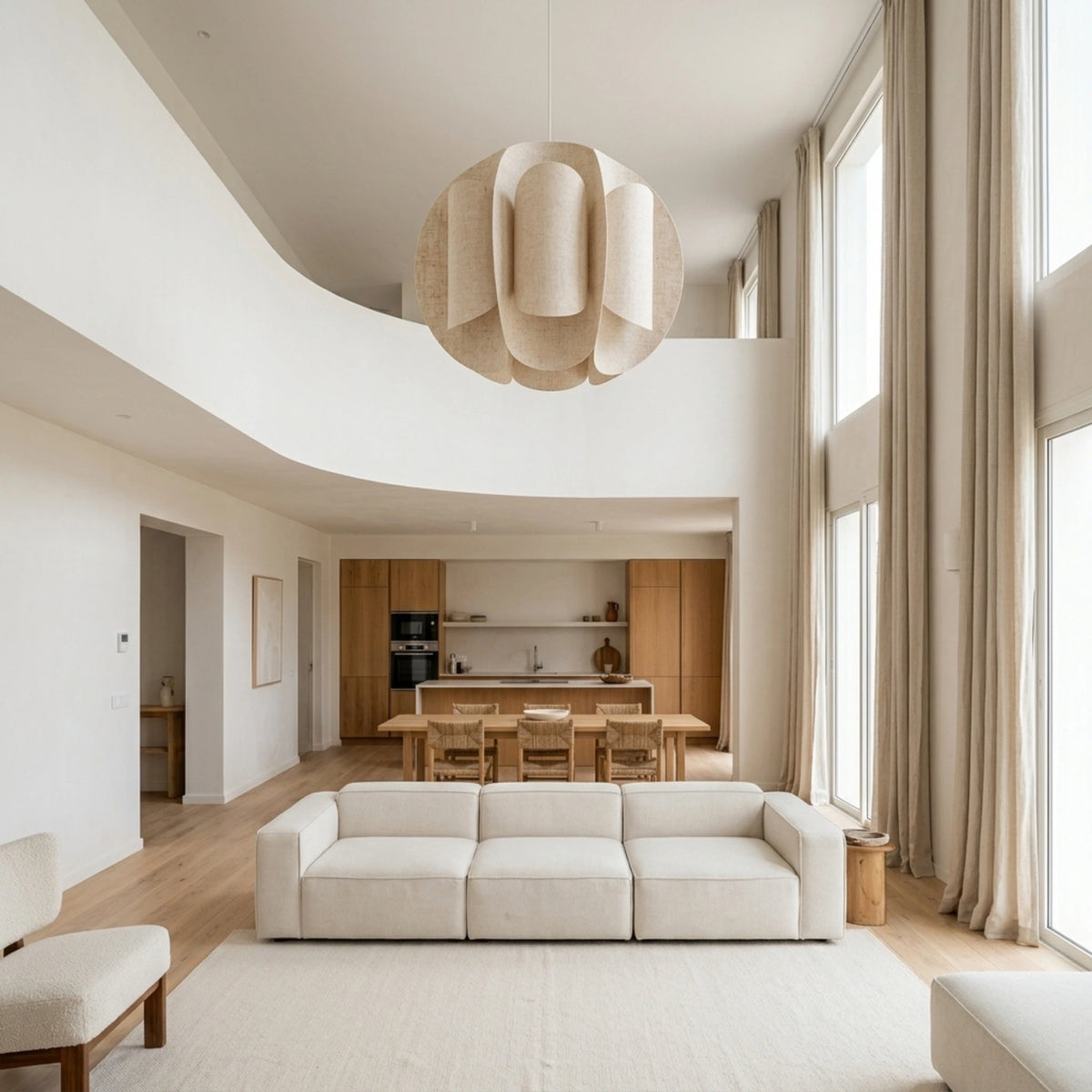 Lustre Beige Tunisie | Tissu Sculptural | Fiolla Home