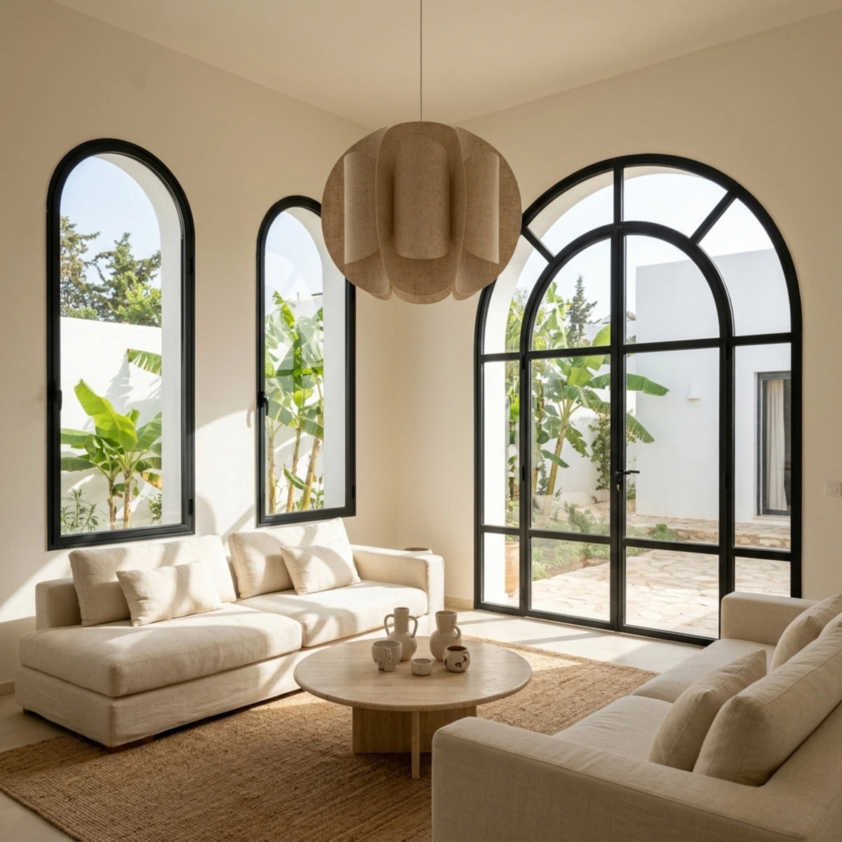 Lustre Beige Tunisie | Tissu Sculptural | Fiolla Home