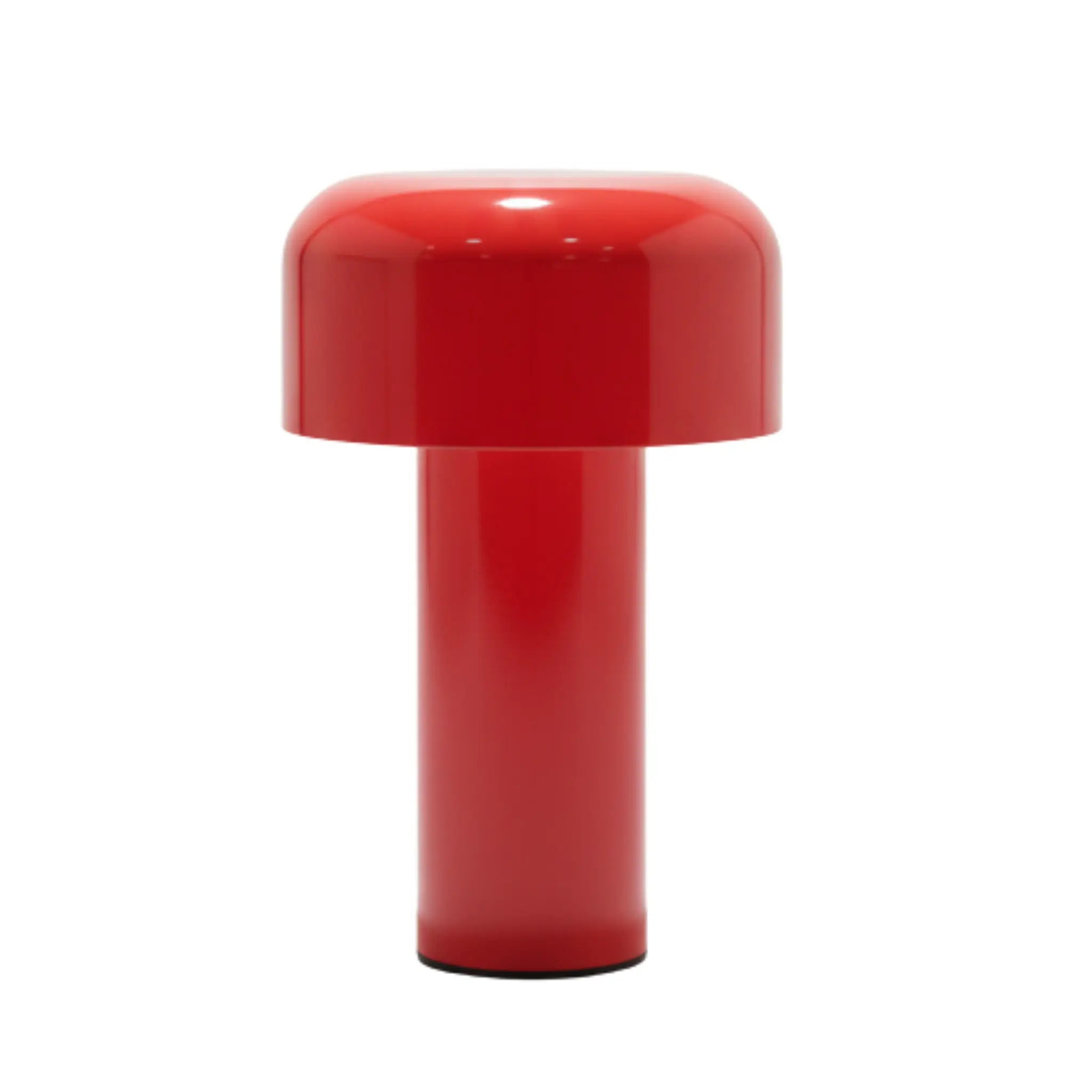 Veilleuse LED sans fil rouge au design champignon, disponible en Tunisie.