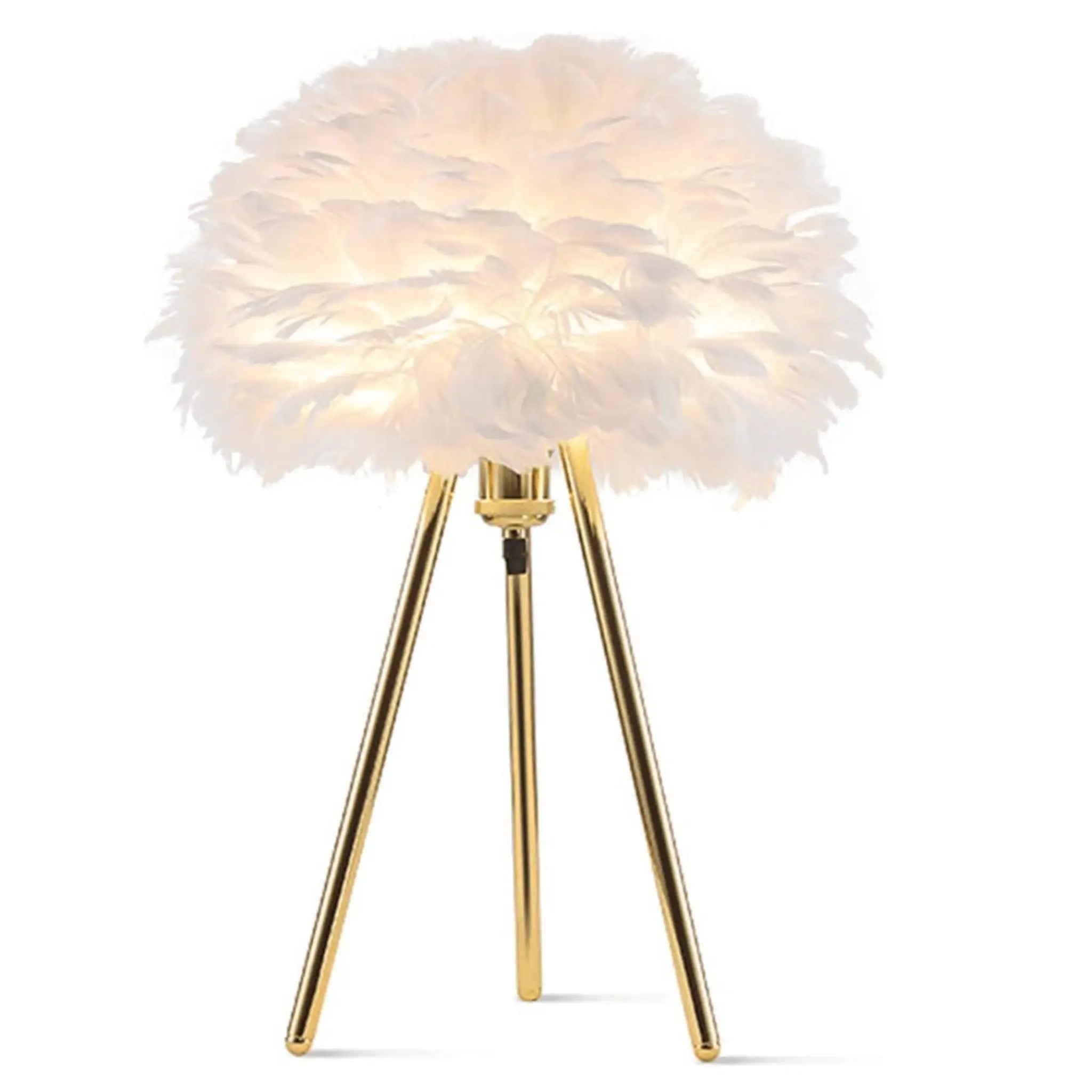 Veilleuse en plumes naturelles élégante pour chambre bohème – Fiolla Home