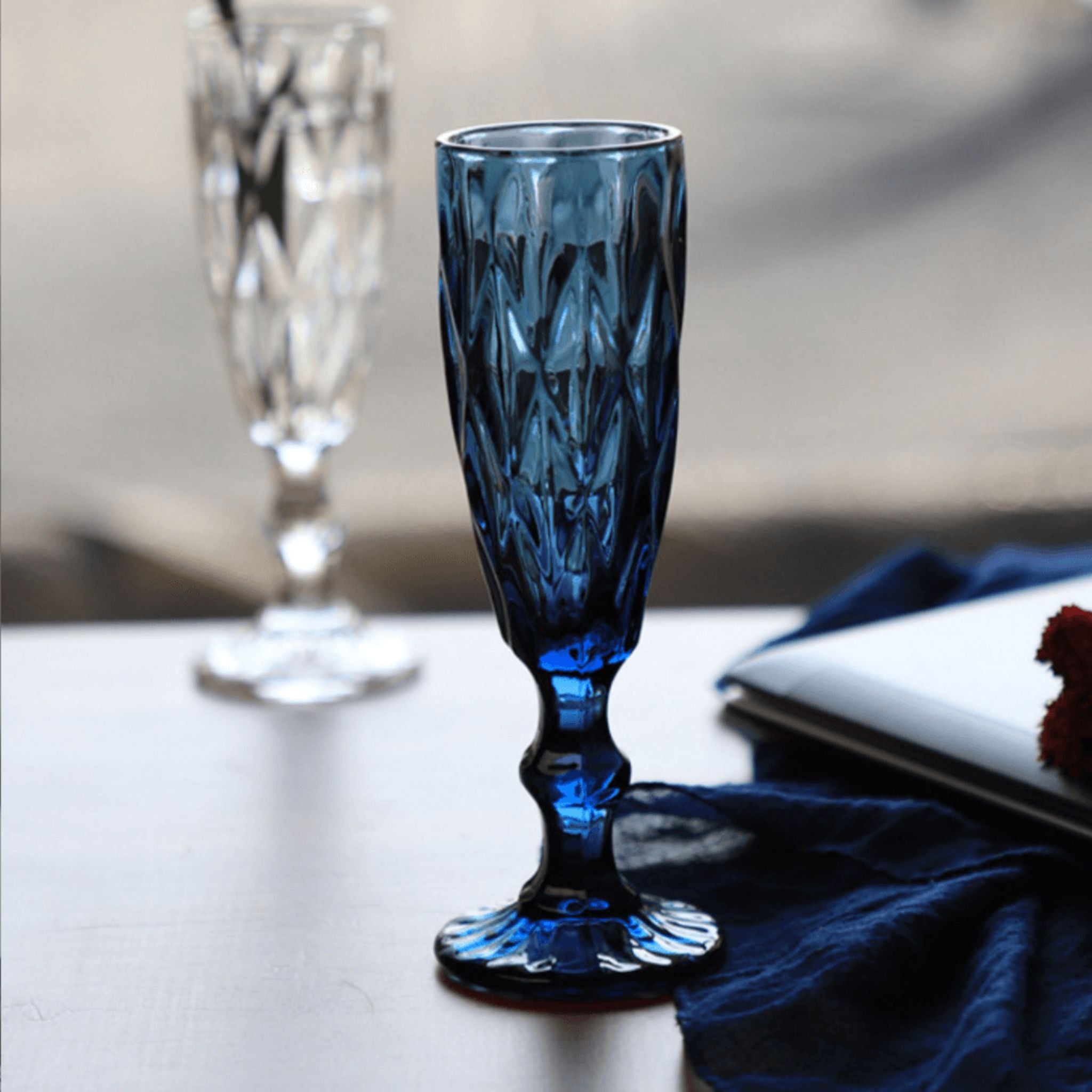 Verres à Jus de Couleur Bleue - Modèle 1 | Fiolla Home - Fiolla Home