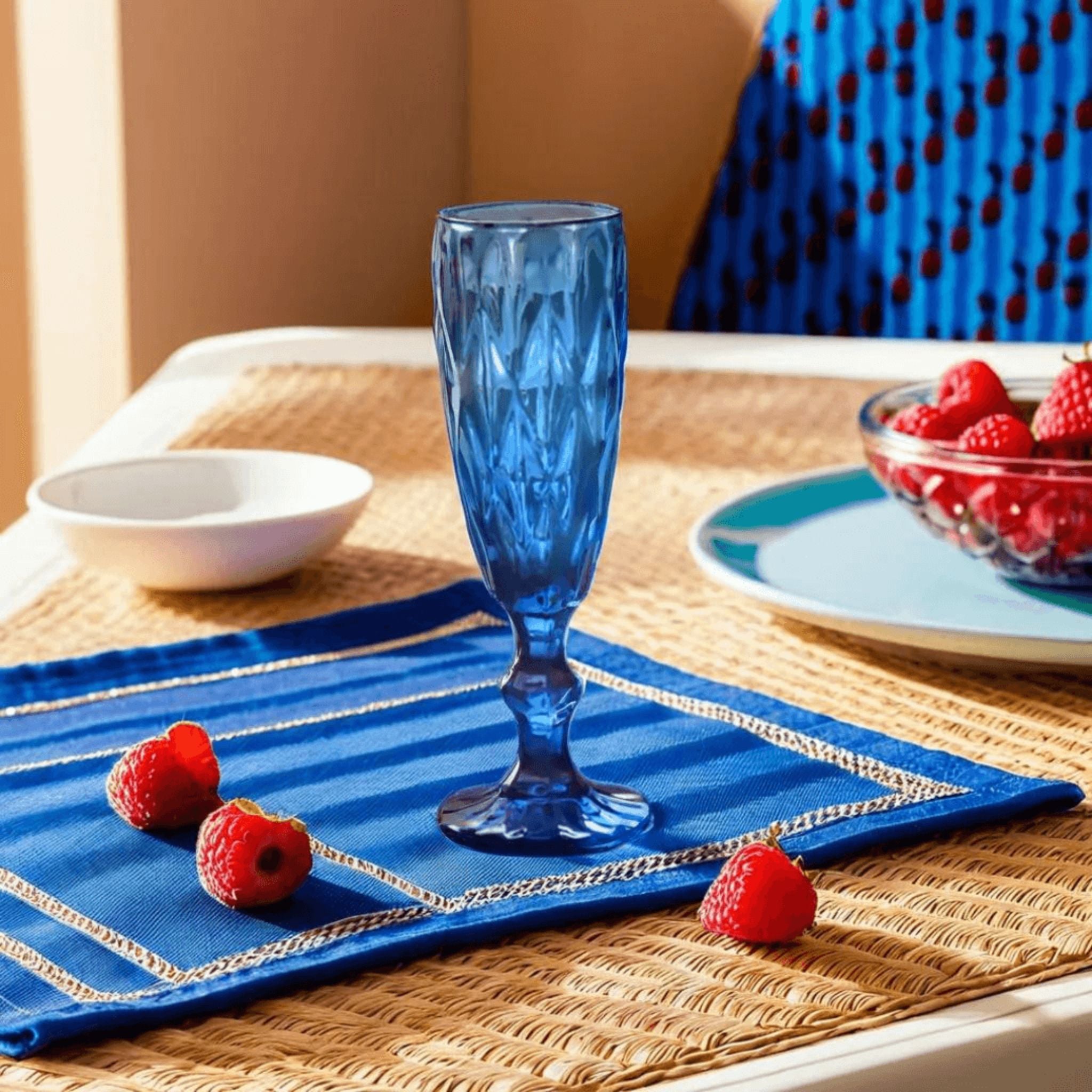 Verres à Jus de Couleur Bleue - Modèle 1 | Fiolla Home - Fiolla Home