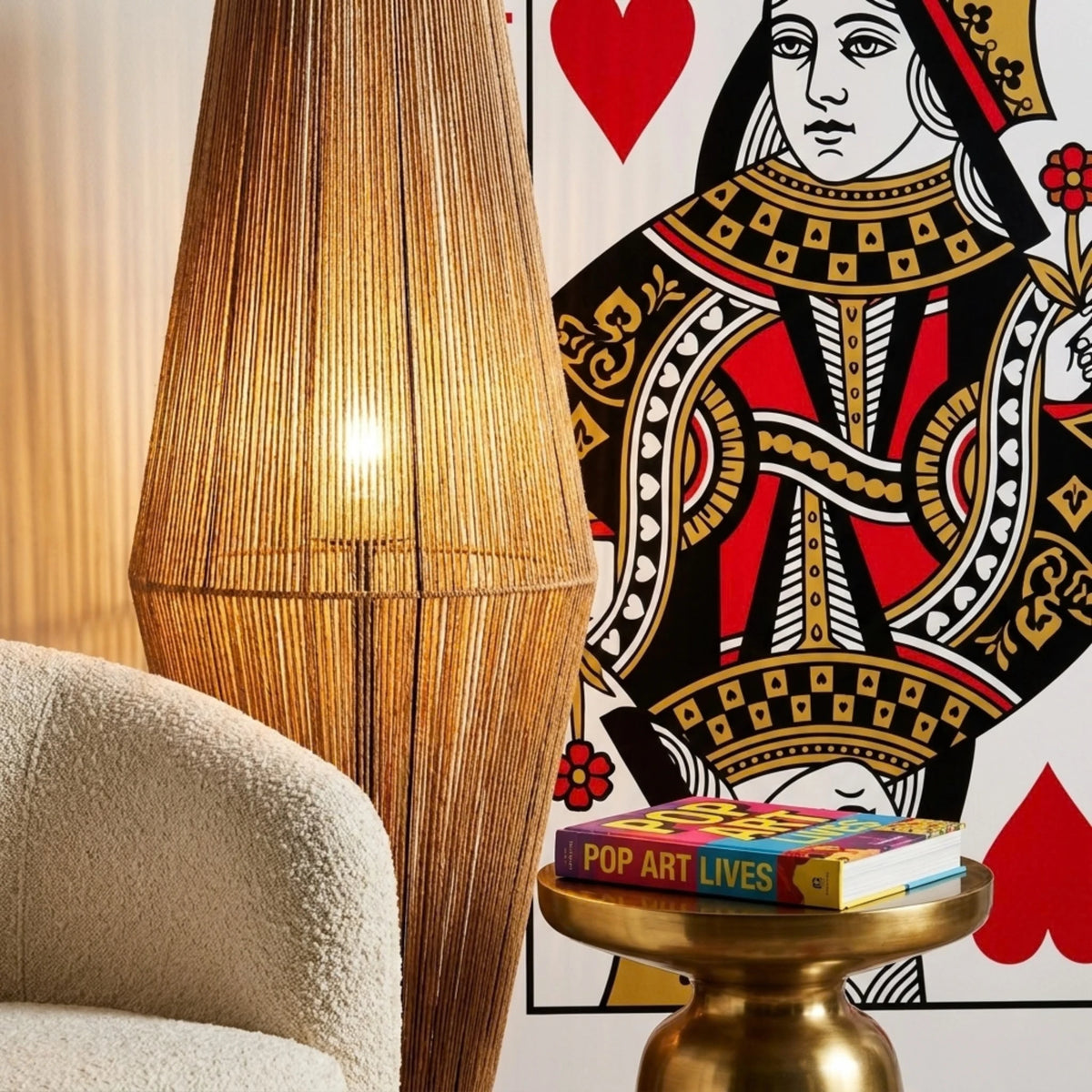 Lampadaire Jute Tunisie | Fait Main, Lumière Chaleureuse | Fiolla Home